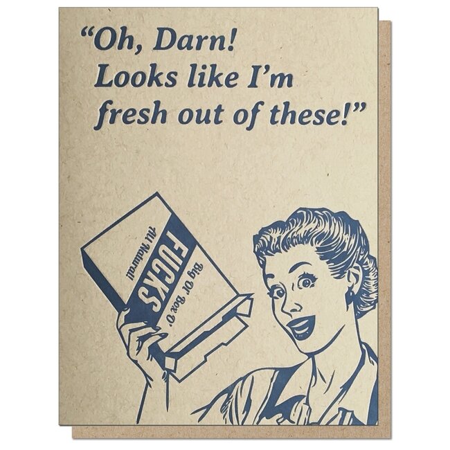 Guttersnipe Press Fresh Out of These Card