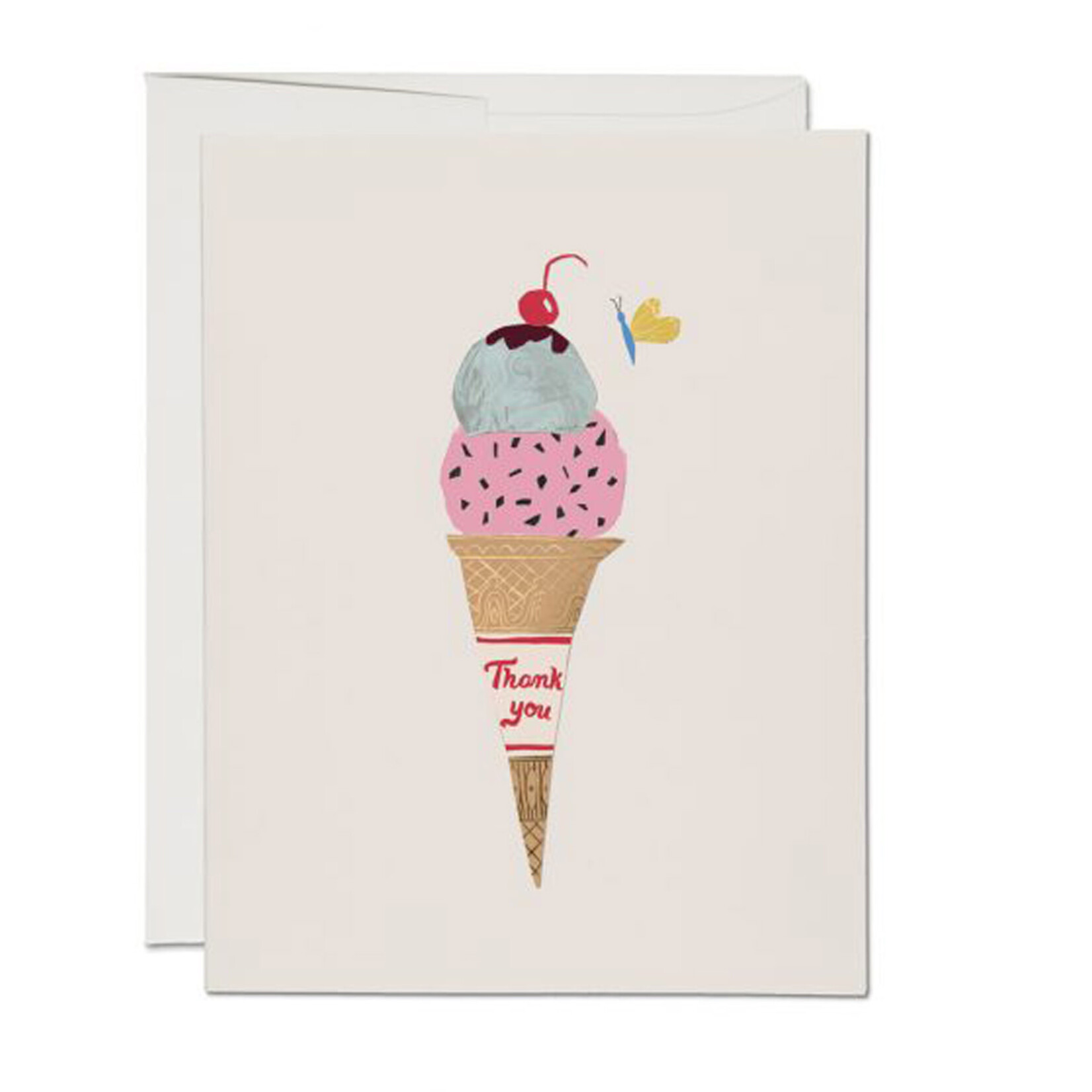 Ice Cream Cone Foil Card