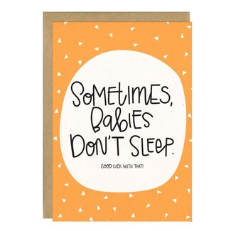 Little Lovelies Studio Babies Don't Sleep Card