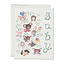 Pink Noses Baby Card
