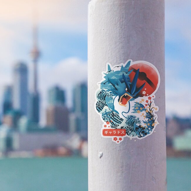 Fuzzy Ink Fuzzy Ink Sticker Gyarados