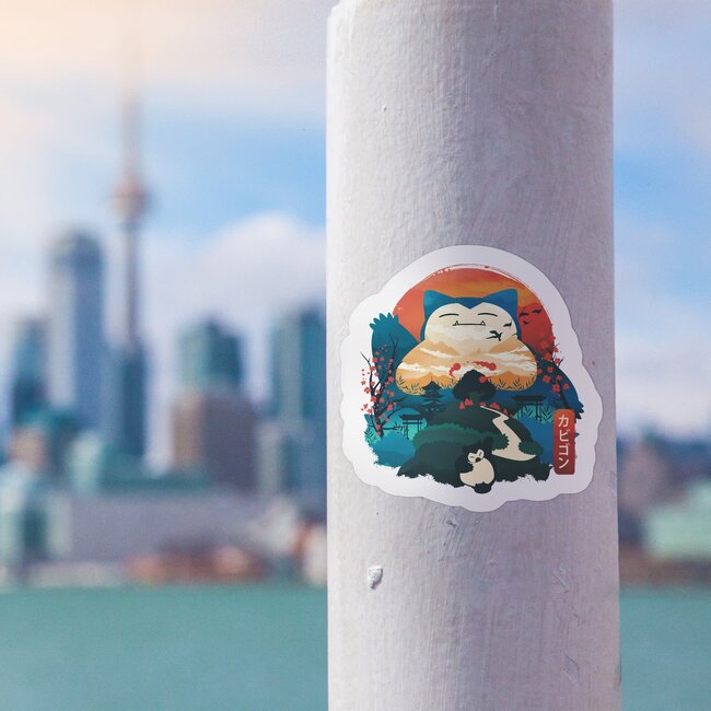 Fuzzy Ink Fuzzy Ink Sticker Snorlax