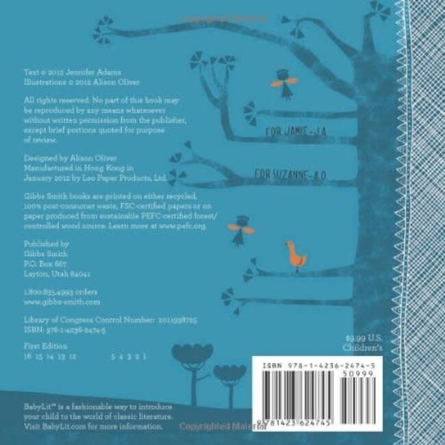 BabyLit Board - Book Jane Eyre