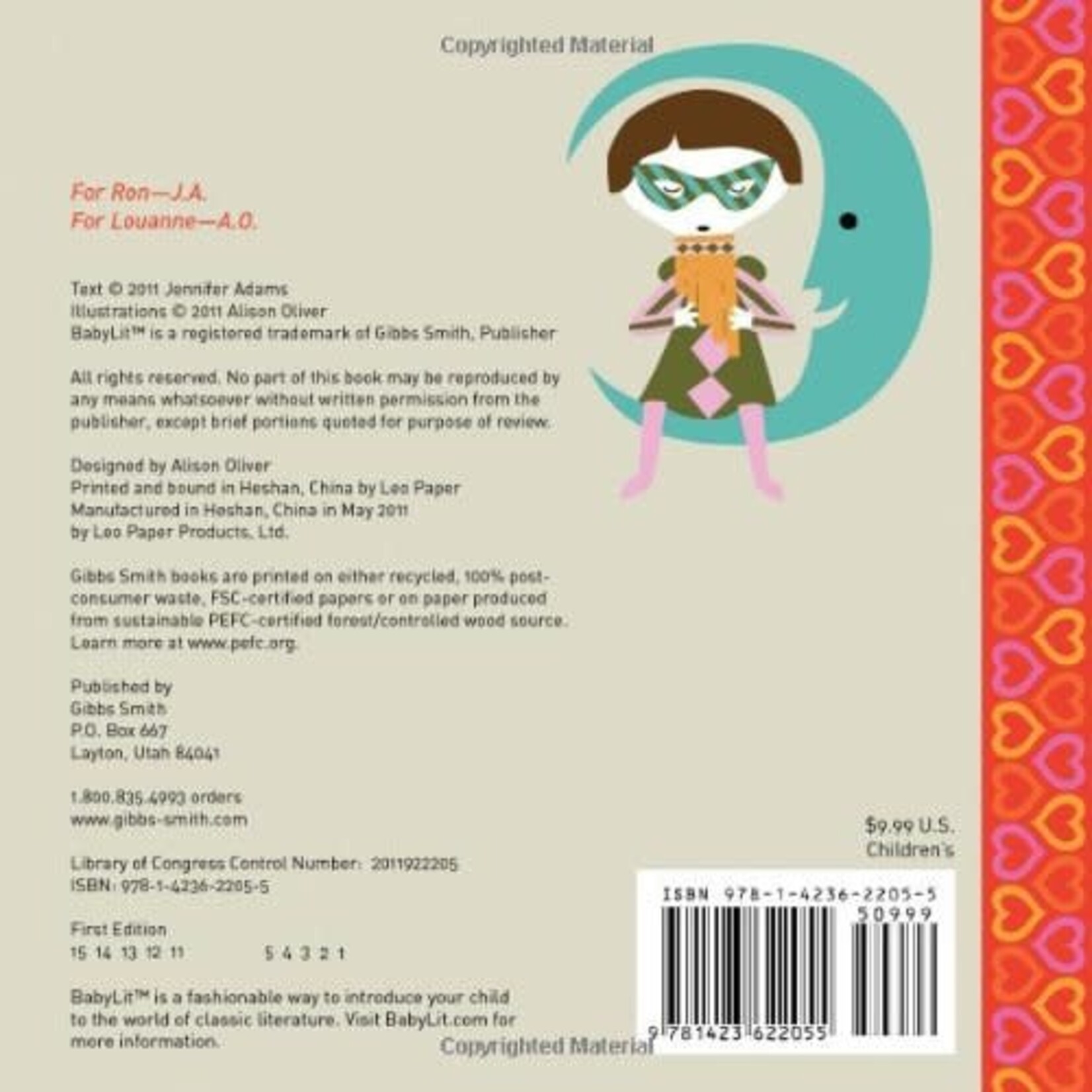 BabyLit Board Book - Romeo + Juliet