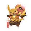 Fuzzy Ink Pikachu Sticker