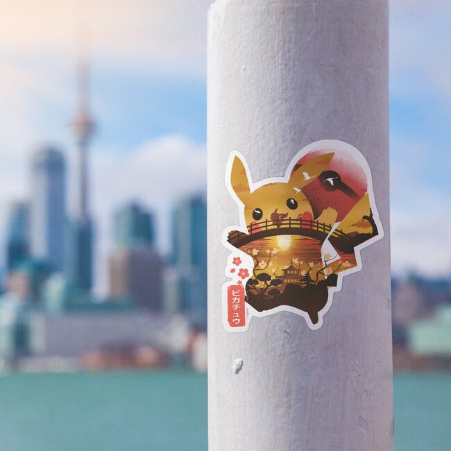 Fuzzy Ink Fuzzy Ink Sticker Pikachu