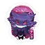 Fuzzy Ink Gengar Sticker