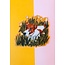 Emily Petrilla Illustrations Dog in Grass Sticker Yellow