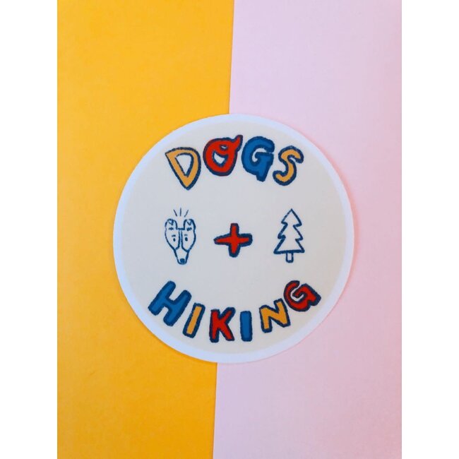 Emily Petrilla Illustrations Dogs + Hiking Sticker