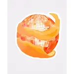 Disco Orange Peel Sticker