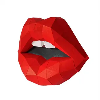 Paper Model Kit Red Lips