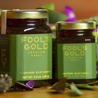 Fool's Gold Honey Wildflower Infused NC Honey - 5.75 oz