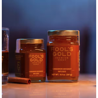 Fool's Gold Honey Cinnamon Whiskey Infused NC Honey - 5.75 oz