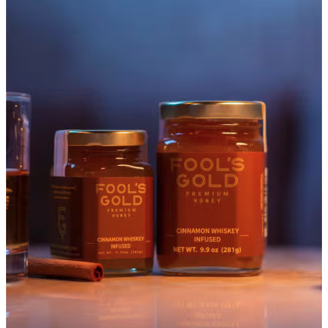 Fool's Gold Honey Cinnamon Whiskey Infused NC Honey - 5.75 oz