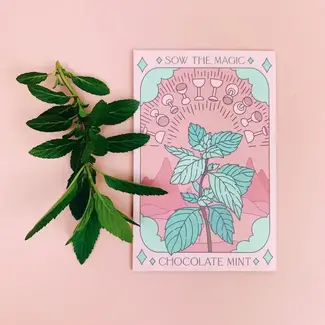 Sow the Magic Tarot Garden + Gift Seed Packet Chocolate Peppermint