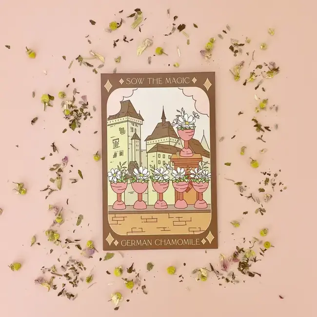 Sow the Magic Tarot Garden + Gift Seed Packet German Chamomile
