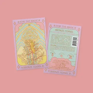 Sow the Magic Tarot Garden + Gift Seed Packet Bronze Fennel