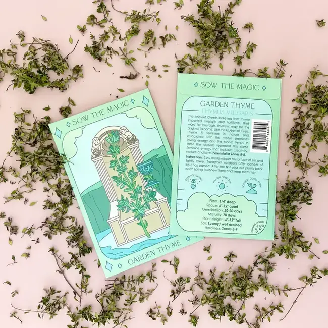 Sow the Magic Tarot Garden + Gift Seed Packet Garden Thyme