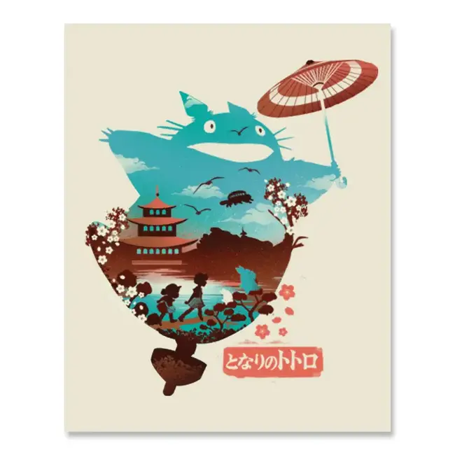 Fuzzy Ink Fuzzy Ink Print Totoro