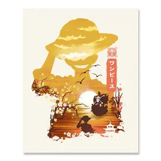 Fuzzy Ink Fuzzy Ink Print Luffy One Piece