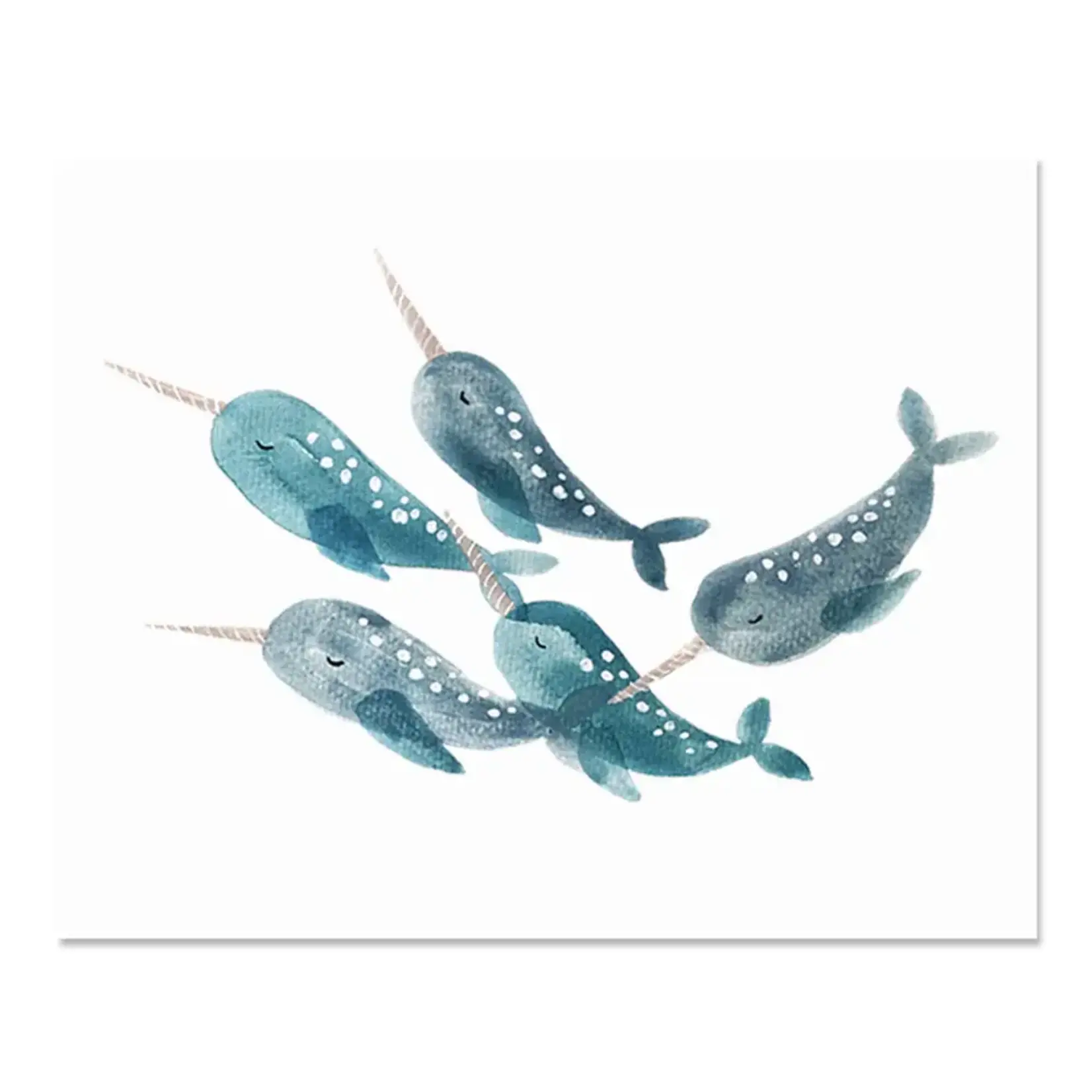 Fuzzy Ink Fuzzy Ink Print Narwhal Landscape