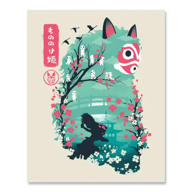 Fuzzy Ink Fuzzy Ink Print Princess Mononoke