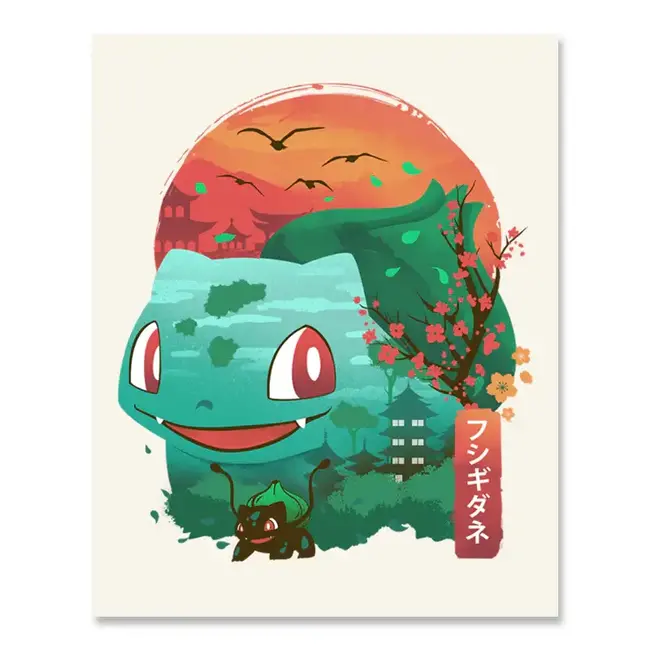 Fuzzy Ink Fuzzy Ink Print Bulbasaur