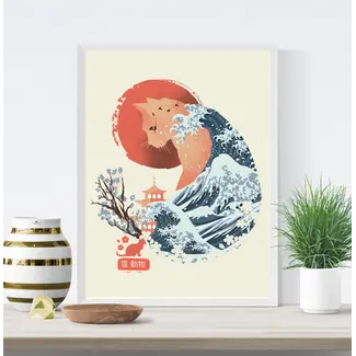 Fuzzy Ink Fuzzy Ink Print Japanese Cat