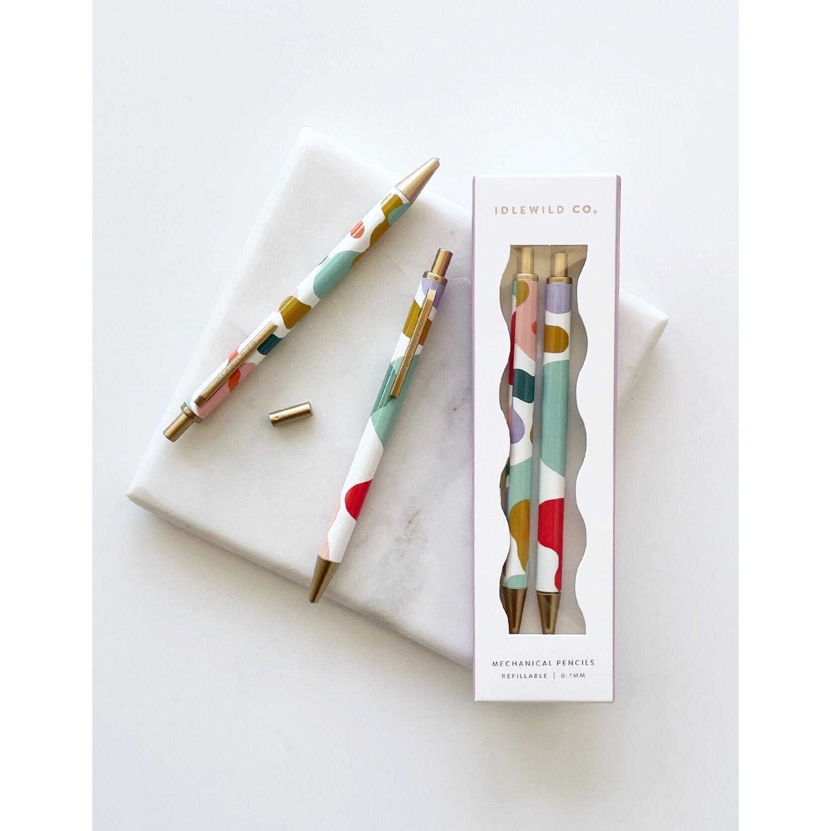 Idlewild Boxed Mechanical Pencils (2) Colorful Blobs