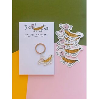Emily Petrilla Illustrations Banana Dog Notepad