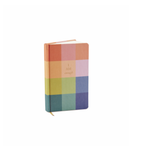 Bookcloth Journal Rainbow Check 5.125 x 8.25