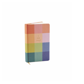 Bookcloth Journal Rainbow Check 5.125 x 8.25