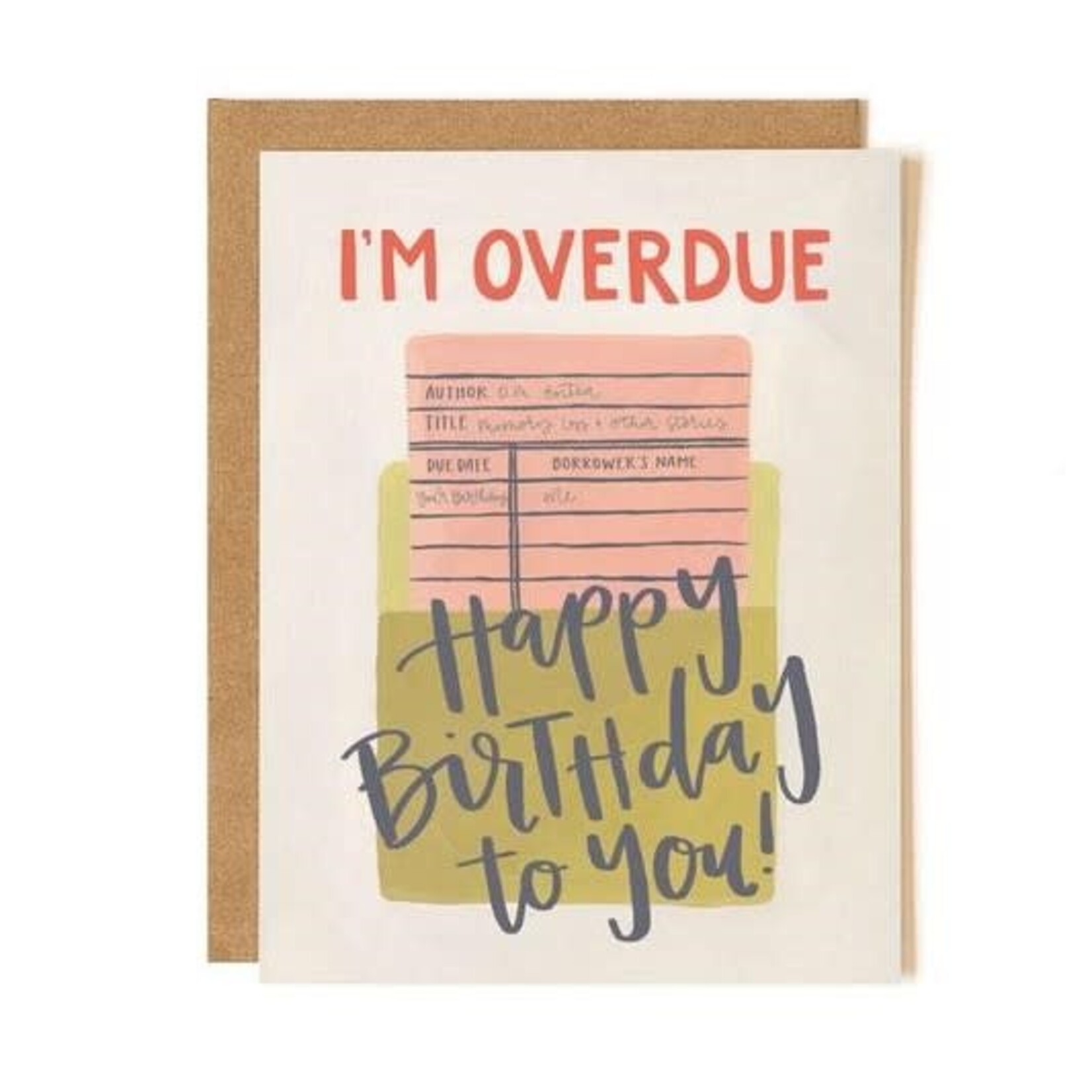Overdue Birthday Card