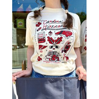 Emily Petrilla Illustrations Carolina Hurricanes T-Shirt - E. Petrilla Artwork