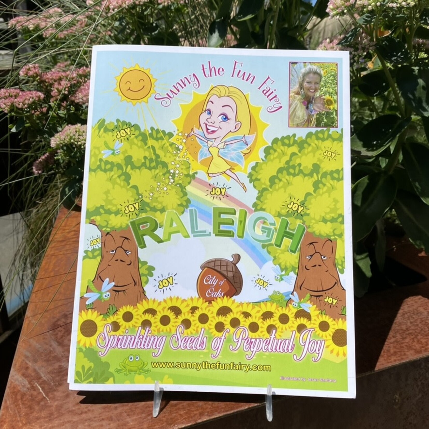 Sunny The Fun Fairy Sprinkling Seeds of Perpetual Joy Coloring Book