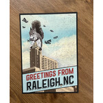 Squirrel Cut Designs Greetings from Raleigh Postcard