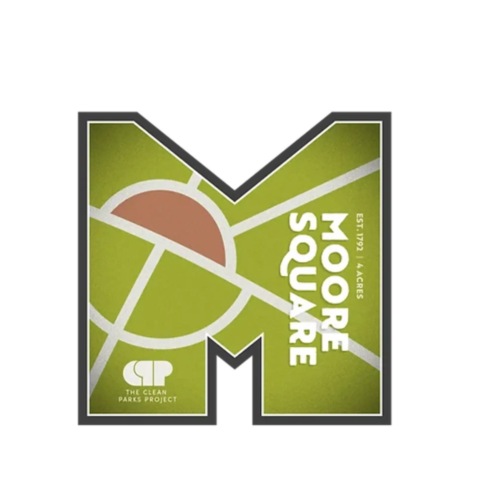 Clean Parks Project Moore Square Sticker