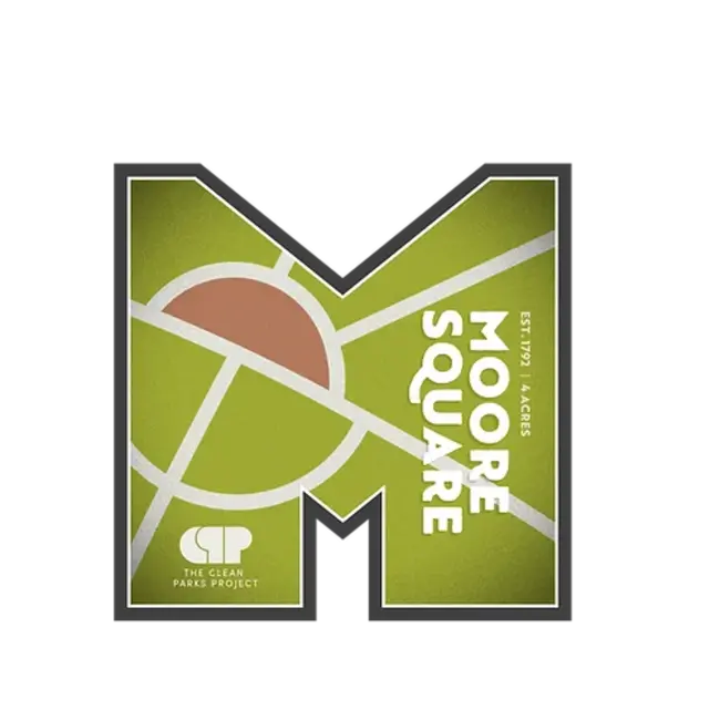 Clean Parks Project Moore Square Sticker