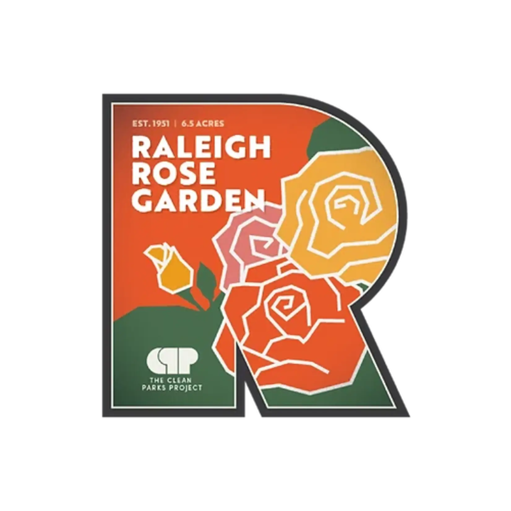 Clean Parks Project Raleigh Rose Garden Park Sticker