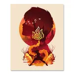 Fuzzy Ink Fuzzy Ink Fire Bender Sticker