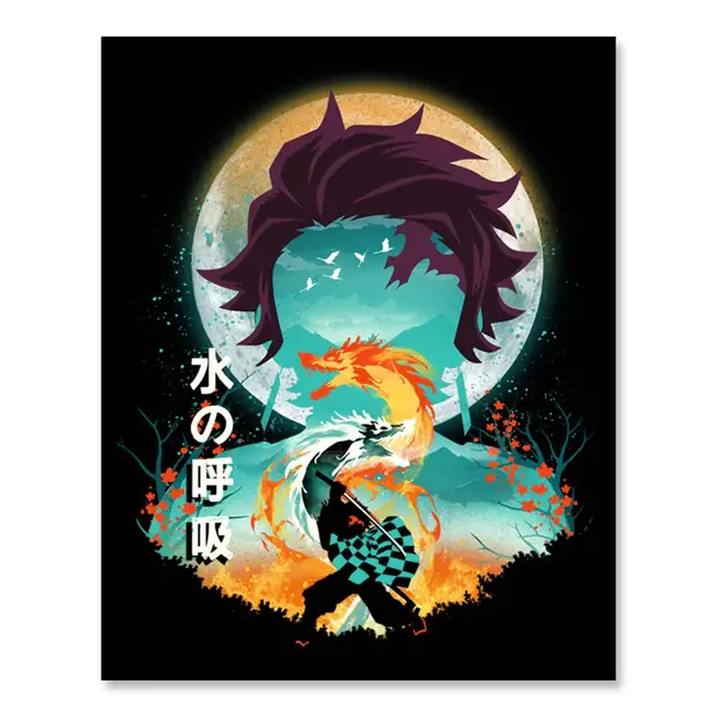 Fuzzy Ink Fuzzy Ink Demon Slayer Tanjiro Sticker