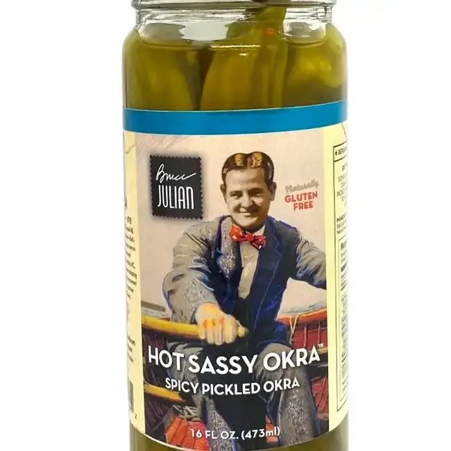 Bruce Julian Heritage Foods Bruce Julian Sassy Okra Hot 16oz