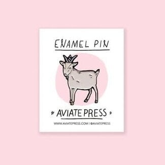 Aviate Press Aviate Press Enamel Pin - Goat