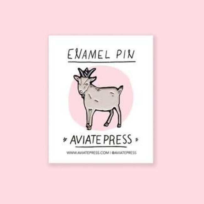 Aviate Press Aviate Press Enamel Pin - Goat