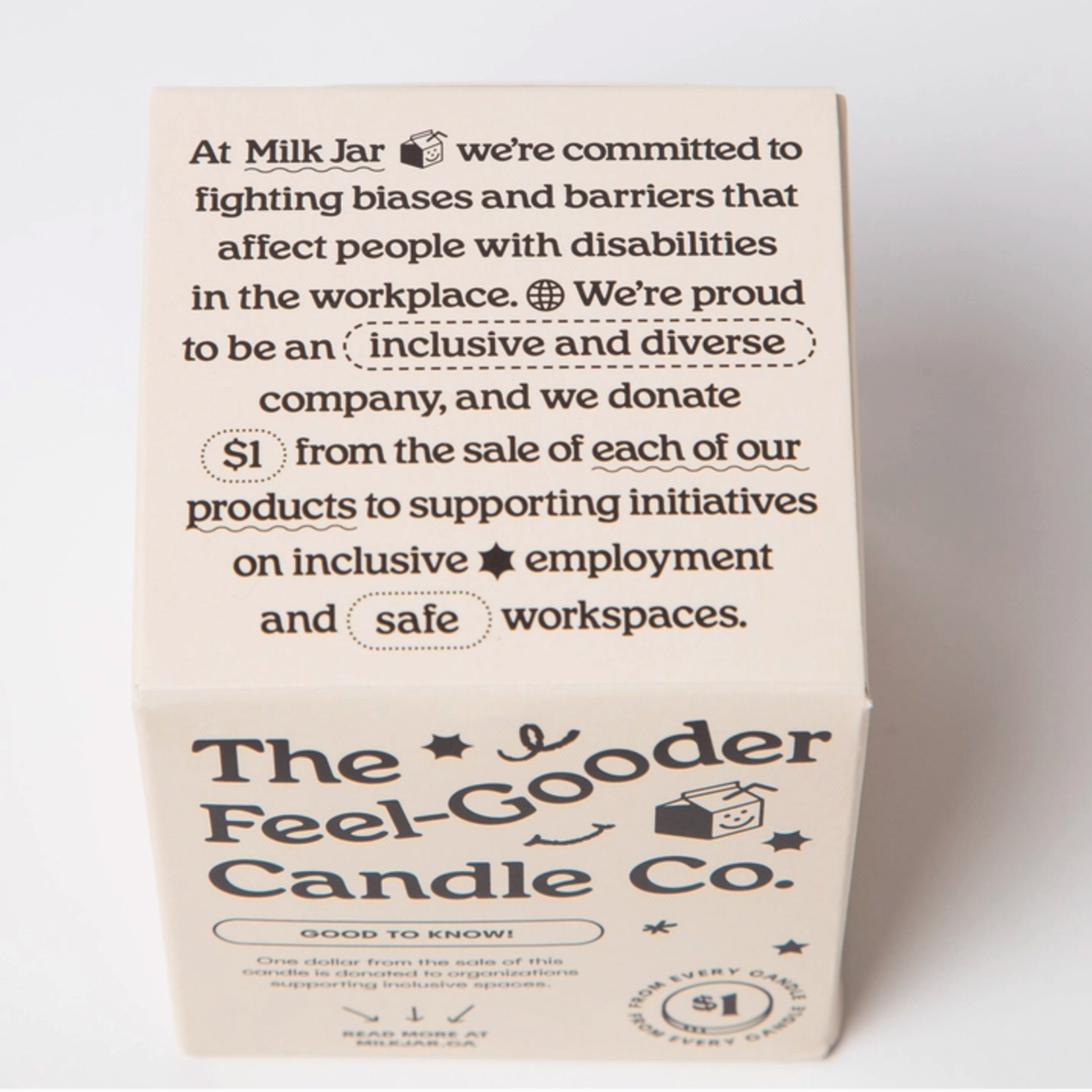 Milk Jar Aurora Candle 8oz - Mahogany Teakwood, Aspen