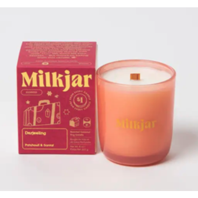 Milk Jar Darjeeling Candle 8oz - Patchouli, Santal Coconut
