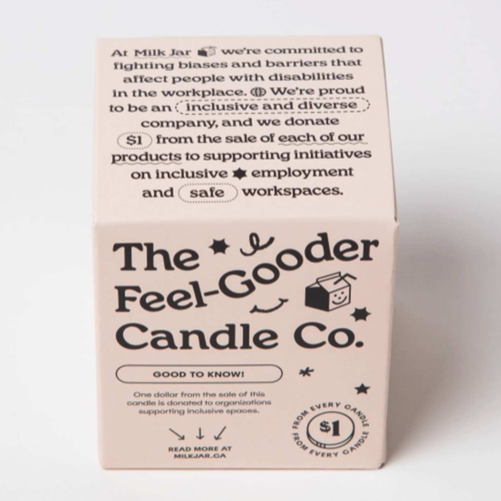 Milk Jar Garden State Candle 8oz - Cedar, Cassis Coconut