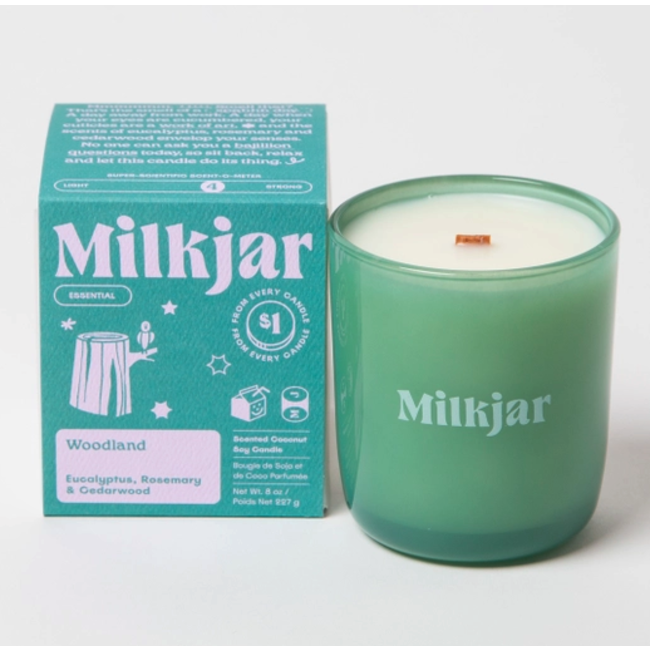 Woodland Candle 8oz - Eucalyptus, Rosemary, Cedarwood