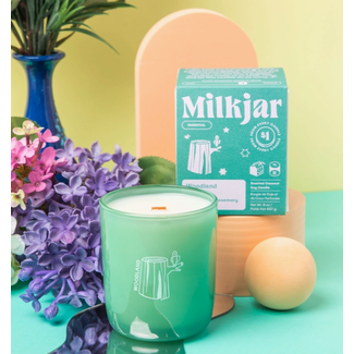 Milk Jar Woodland Candle 8oz - Essential Oil