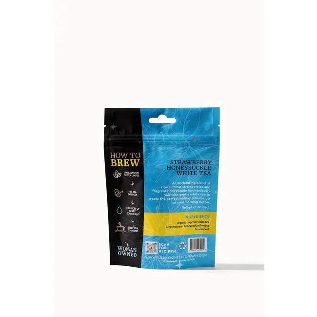 Full Moon Tea Company Strawberry Honeysuckle White Loose Leaf Tea